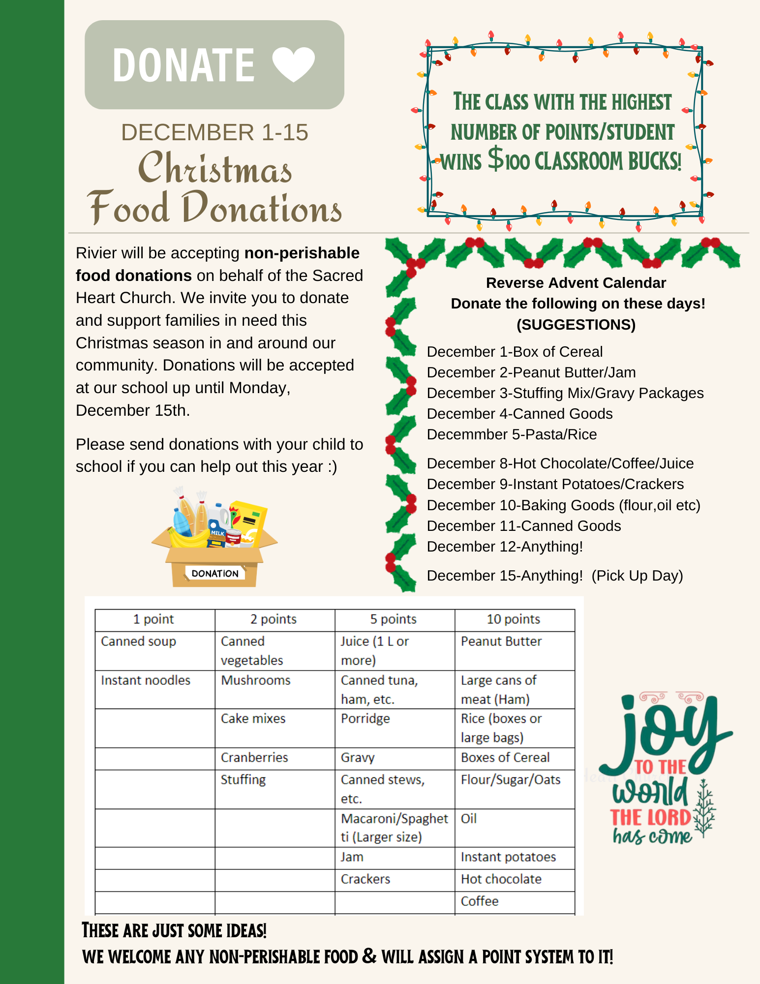 Food Donation Challenge!