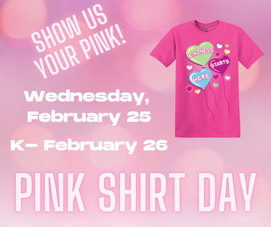 Pink Shirt Day!  Feb 25