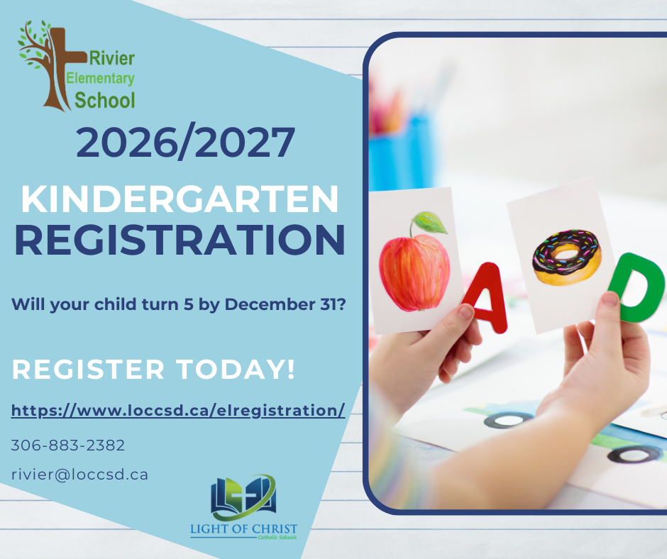 2026-2027 Kindergarten Registration