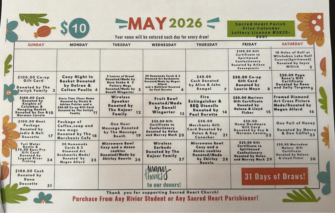 Spiritwood Sacred Heart Church Fundaiser